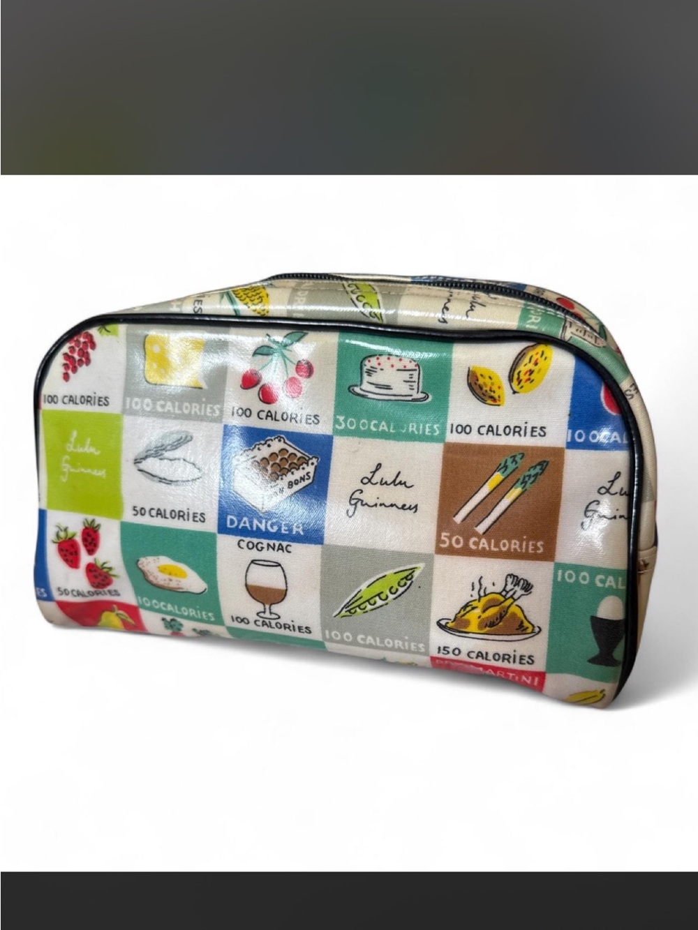 Vintage Lulu Guinness Multicolor Cosmetic Bag
